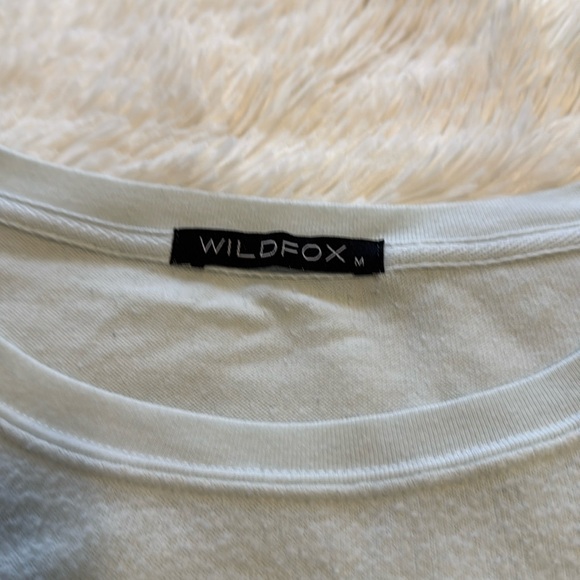 Wildfox blue “Sorry for what I said when it was winter” sweatshirt top M - Picture 5 of 9